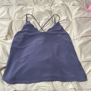 Naked zebra purple tank top